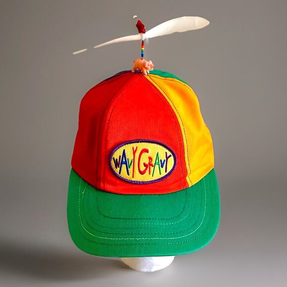 Vintage WAVY GRAVY Grateful Dead Clown Interstellar Propeller Hat Beanie - Picture 1 of 7